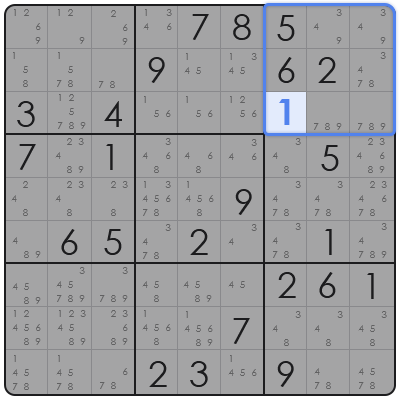 finned x wing sudoku
